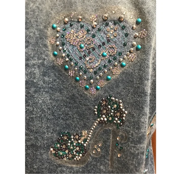 Silver Heel Floral Diva Jean Jacket - Picture 3 of 9
